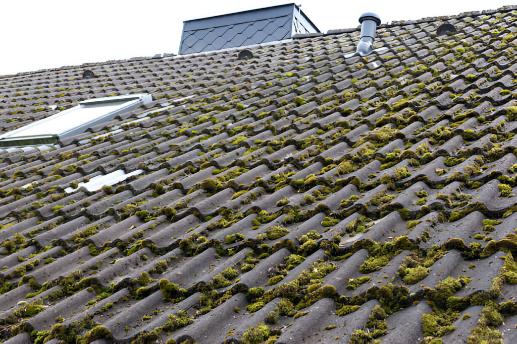 Moss on roof